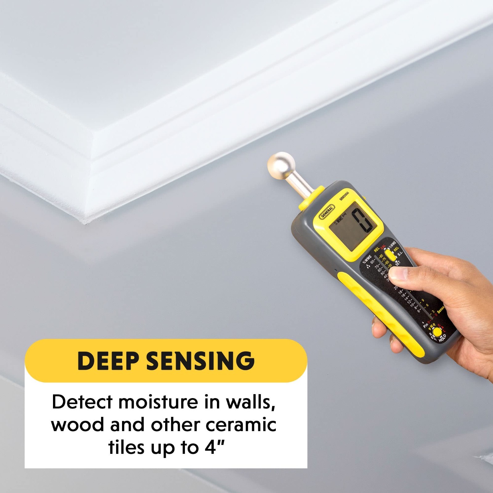 General Tools Moisture Meter MMD950 - Humidity Sensor - Pin Type / Pinless Devic