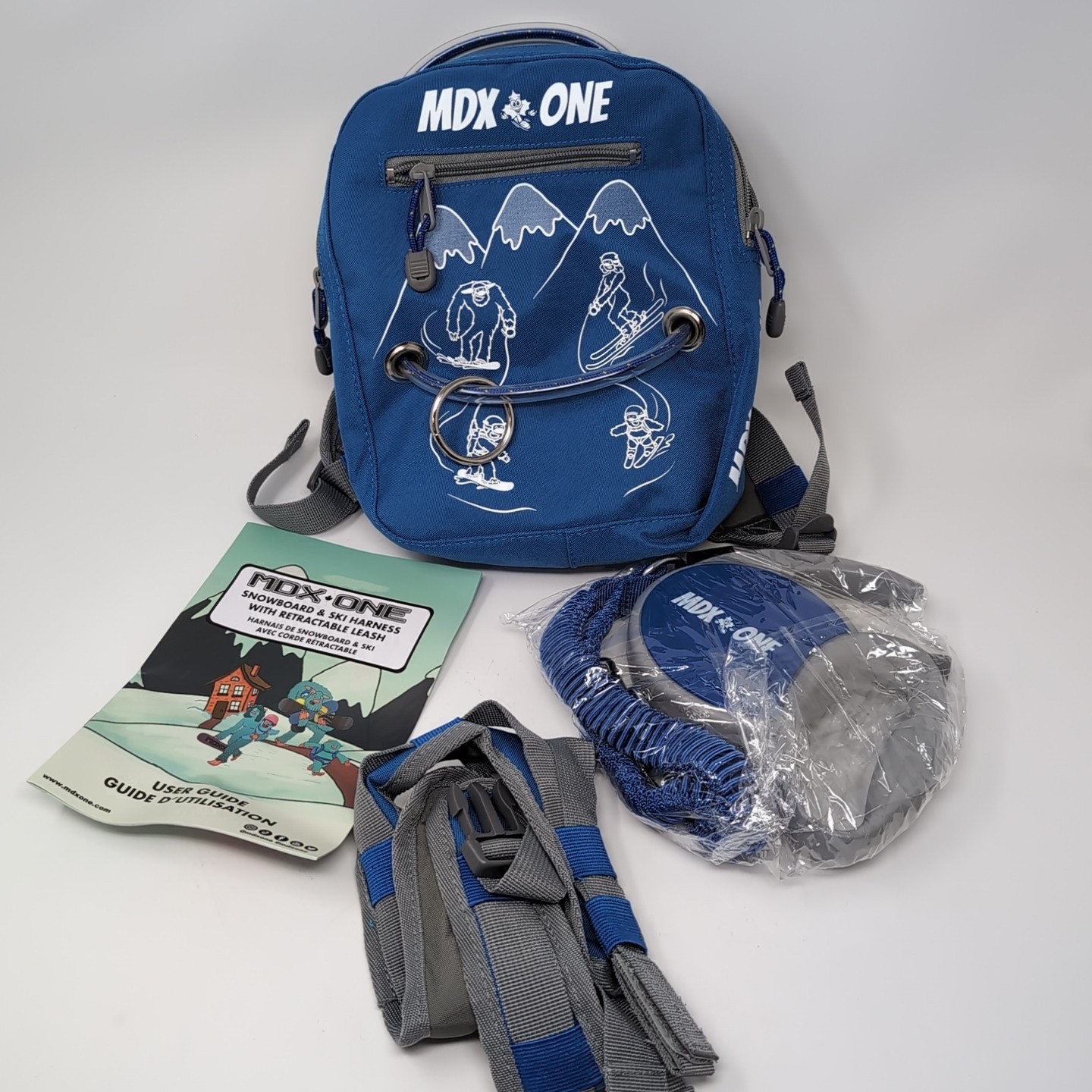 MDXONE Snowboard/Ski Kids The One Harness Backpack Retractable Leash Trainer