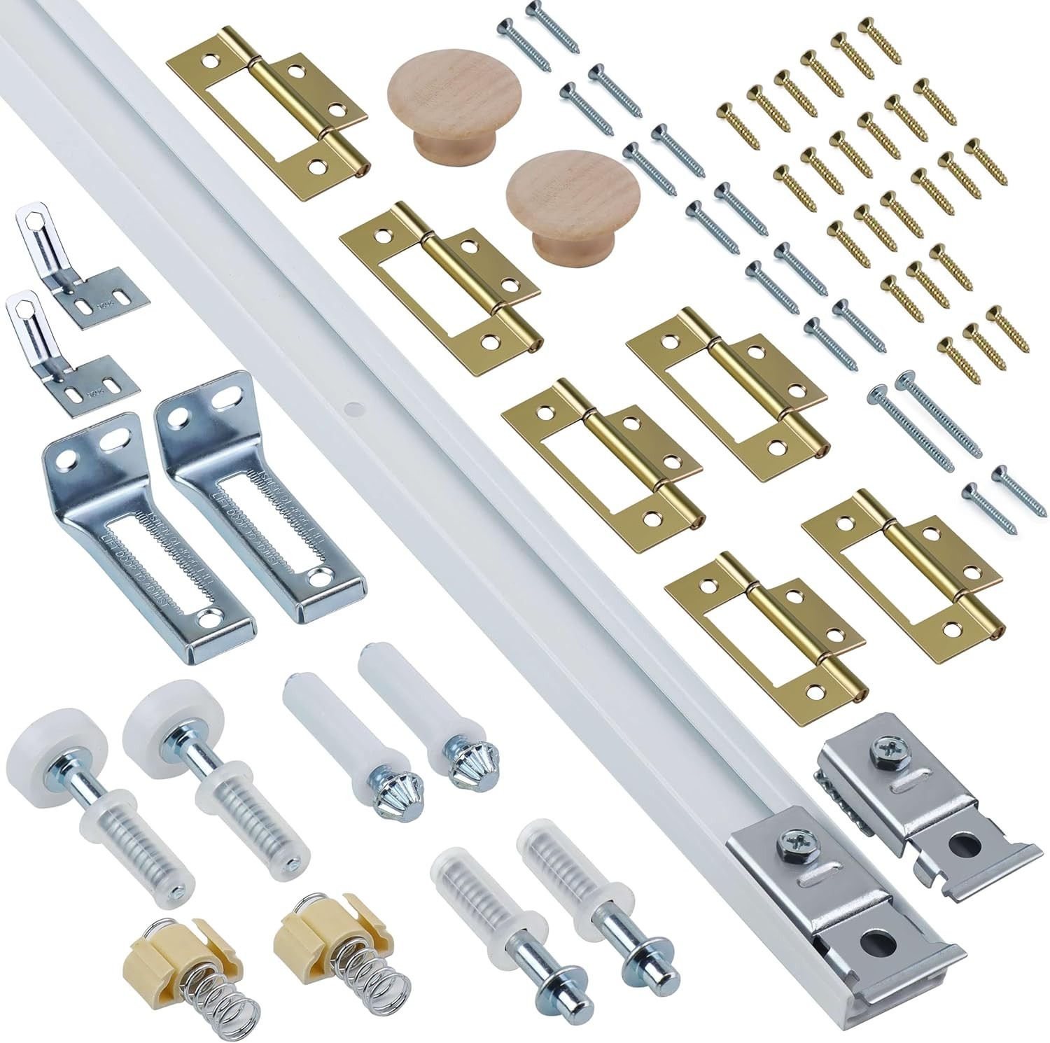 Kit herrajes puerta plegable armario 48 pulgadas