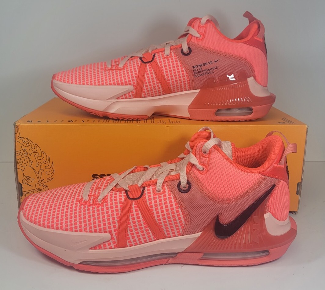 Nike Lebron Witness VII 7 Bright Crimson Basketball Mens Shoe Size 14 DM1123-600