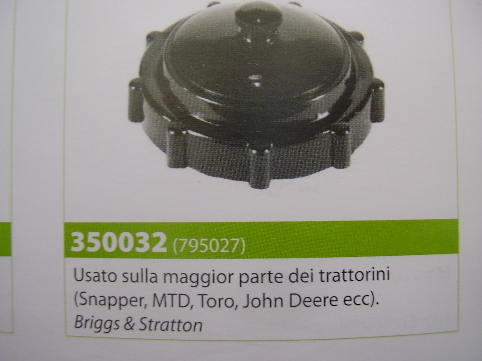 Fuel Tank Cap Briggs & Stratton Used on Most Lawn Tractors