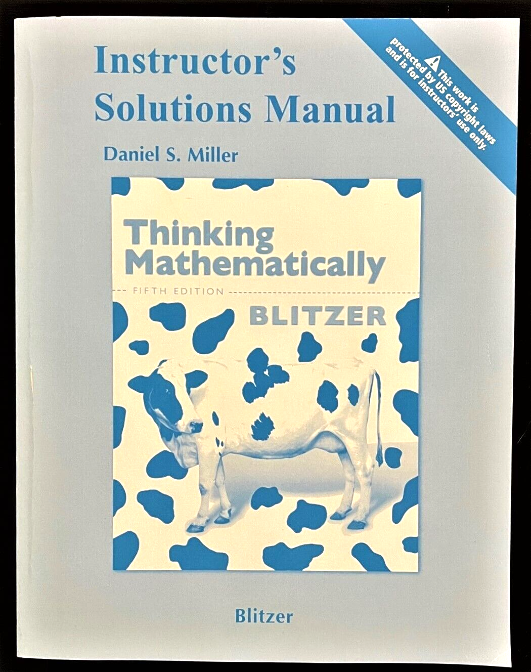 BLITZER - Thinking Mathematically - INSTRUCTOR'S SOLUTION MANUAL 5e (2011)