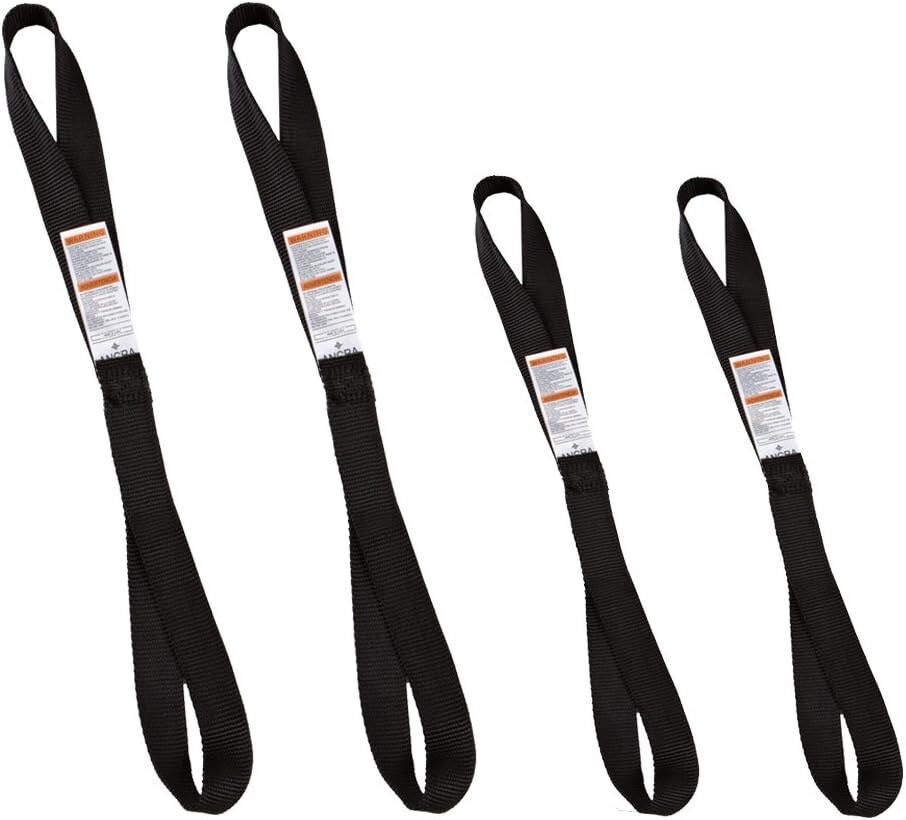(4 pack) Ancra 12" & 18" Soft Touch-Tie Down Strap Extensions Motorcycle ATV