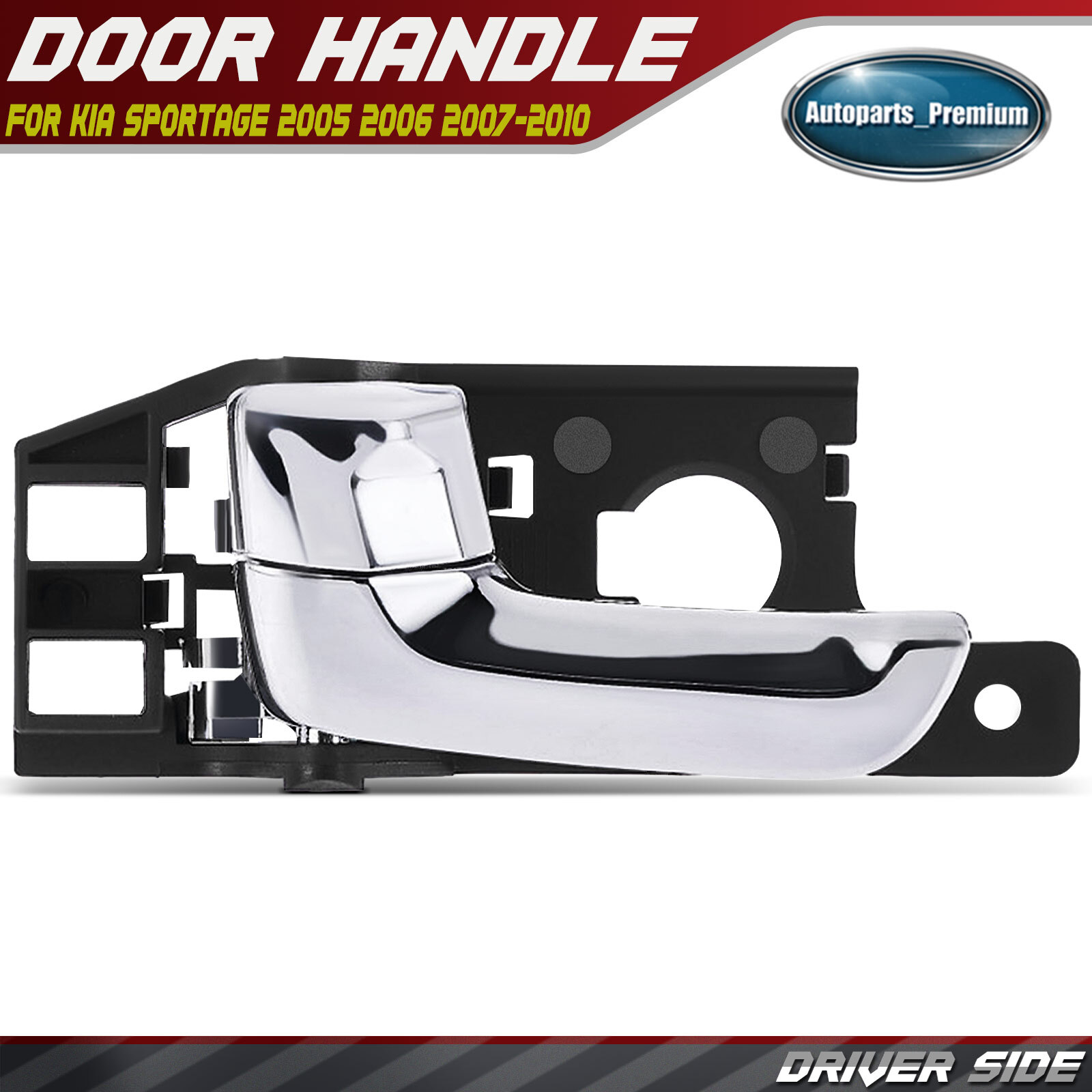 Front or Rear Driver Chrome Interior Door Handle for Kia Sportage 2005 2006-2010