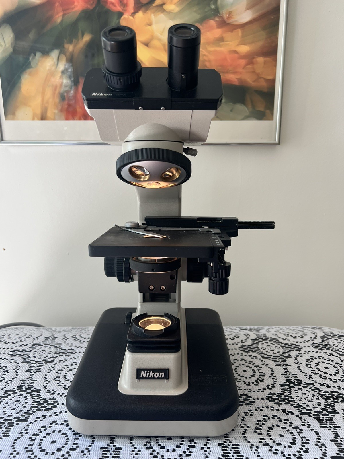 Nikon Alphaphot YS2-H Binocular Microscope | NO OBJECTIVE LENS