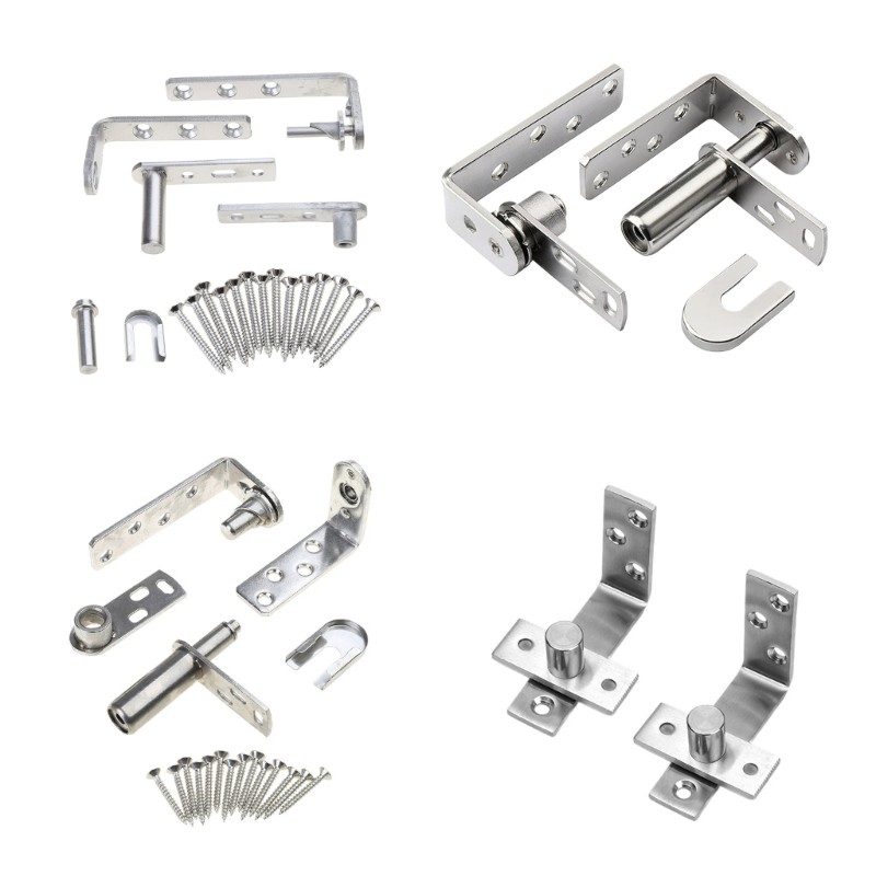 Twin Door Hinges with Automatic Function Stainless Steel Door Hinges set