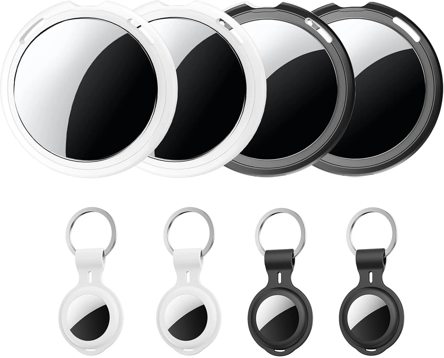 4 Pack Tracker Tags [Apple Mfi Certified] Work with Apple Find My(Ios Only)