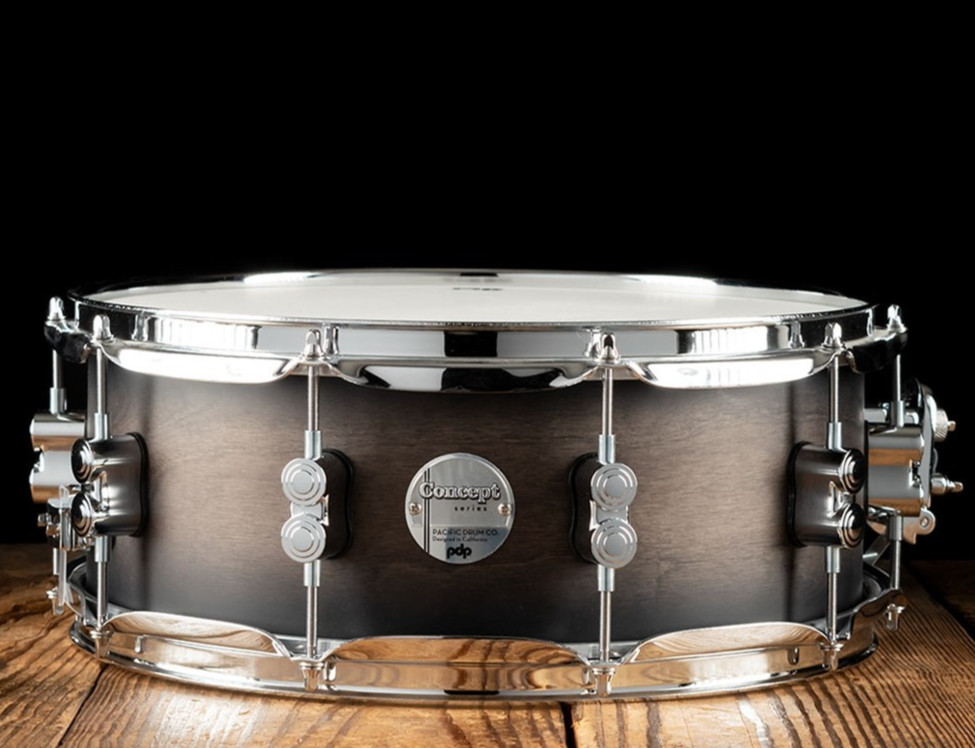 PDP by DW 14" CONCEPT MAPLE SNARE DRUM in SATIN CHARCOAL BURST for YOUR SET L135