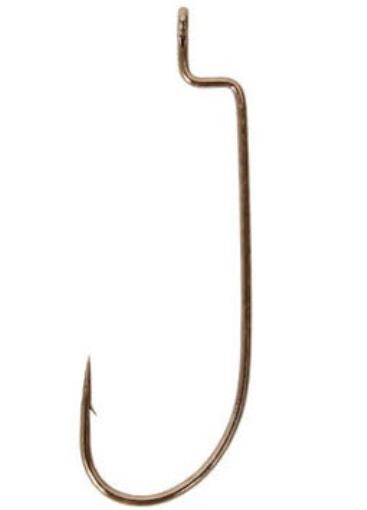 Gamakatsu 07113-25 3/0 25Ct Bronze Offset Shank Worm Hooks