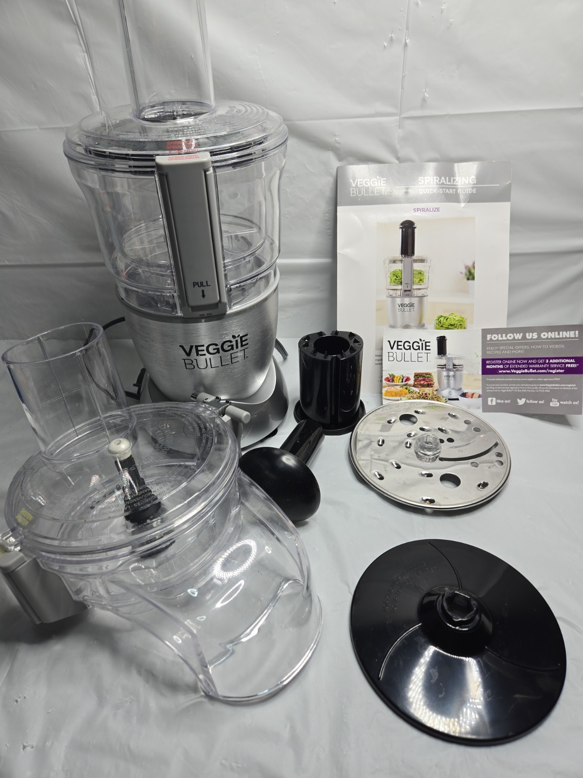 Magic Bullet Veggie Bullet VB-101 Electronic Food Processor See DESCRIPTION