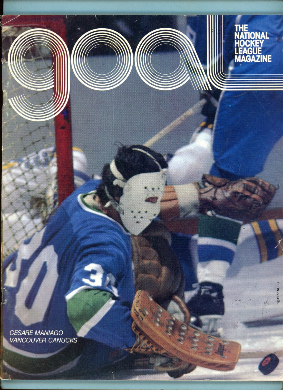 February 15, 1978 Vanc Canucks vs NY Rangers Hockey Program Cesare Maniago on Cv
