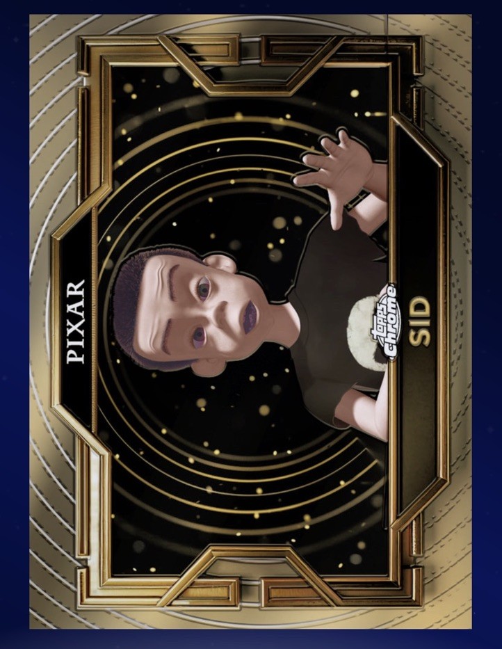 2025 Topps Disney Pixar Gold Gilded Base - SID (Toy Story) (Disney DigitalCard