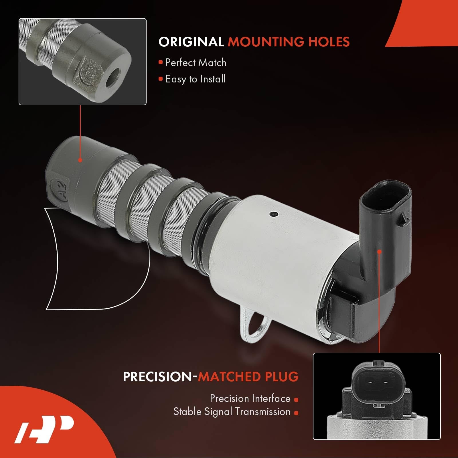 A-Premium 2-PC Engine Variable Valve Timing (VVT) Solenoid Compatible with Audi