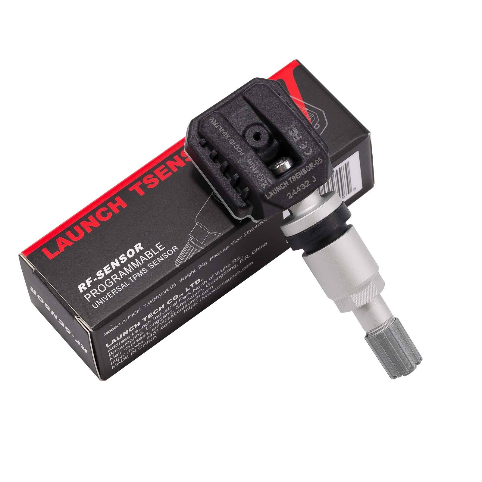 4x LAUNCH TSENSOR-05 RF Sensor Programmable Universal TPMS Sensor 315MHz &433MHz