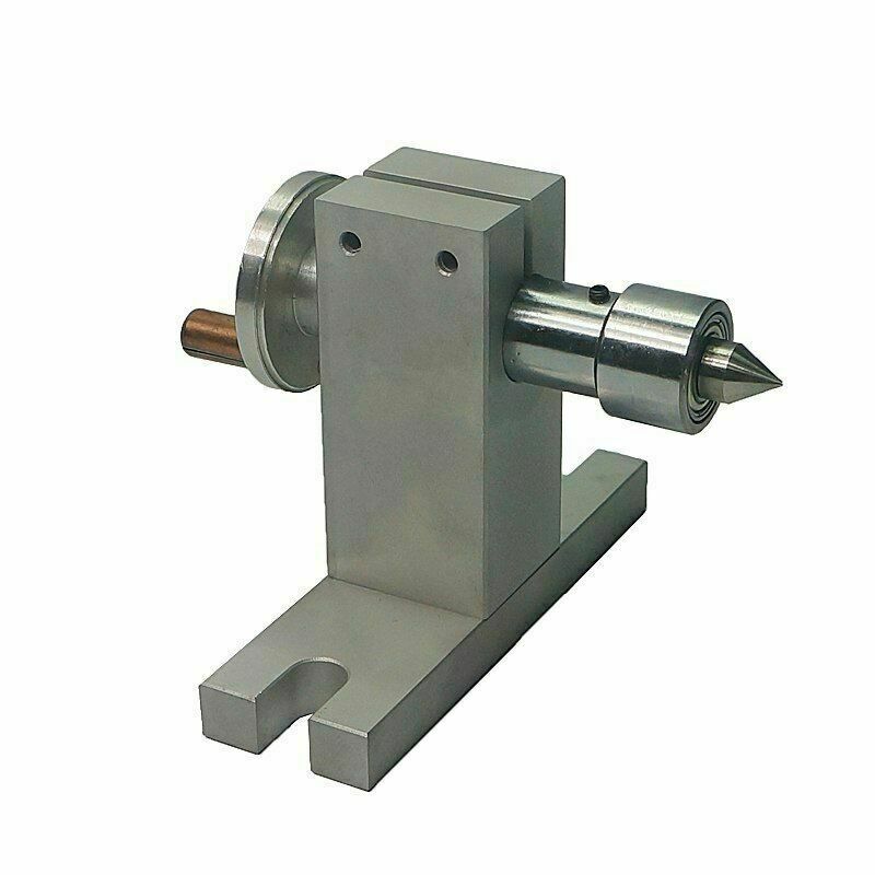 CNC engraving machine four-axis rotating shaft 65mm chuck with thimble tailstock