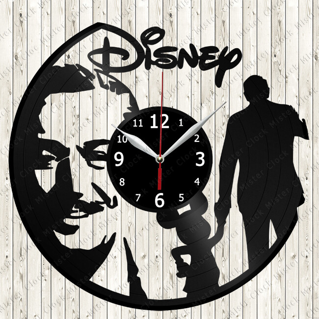 Walt Disney Vinyl Record Wall Clock Decor Handmade 2513