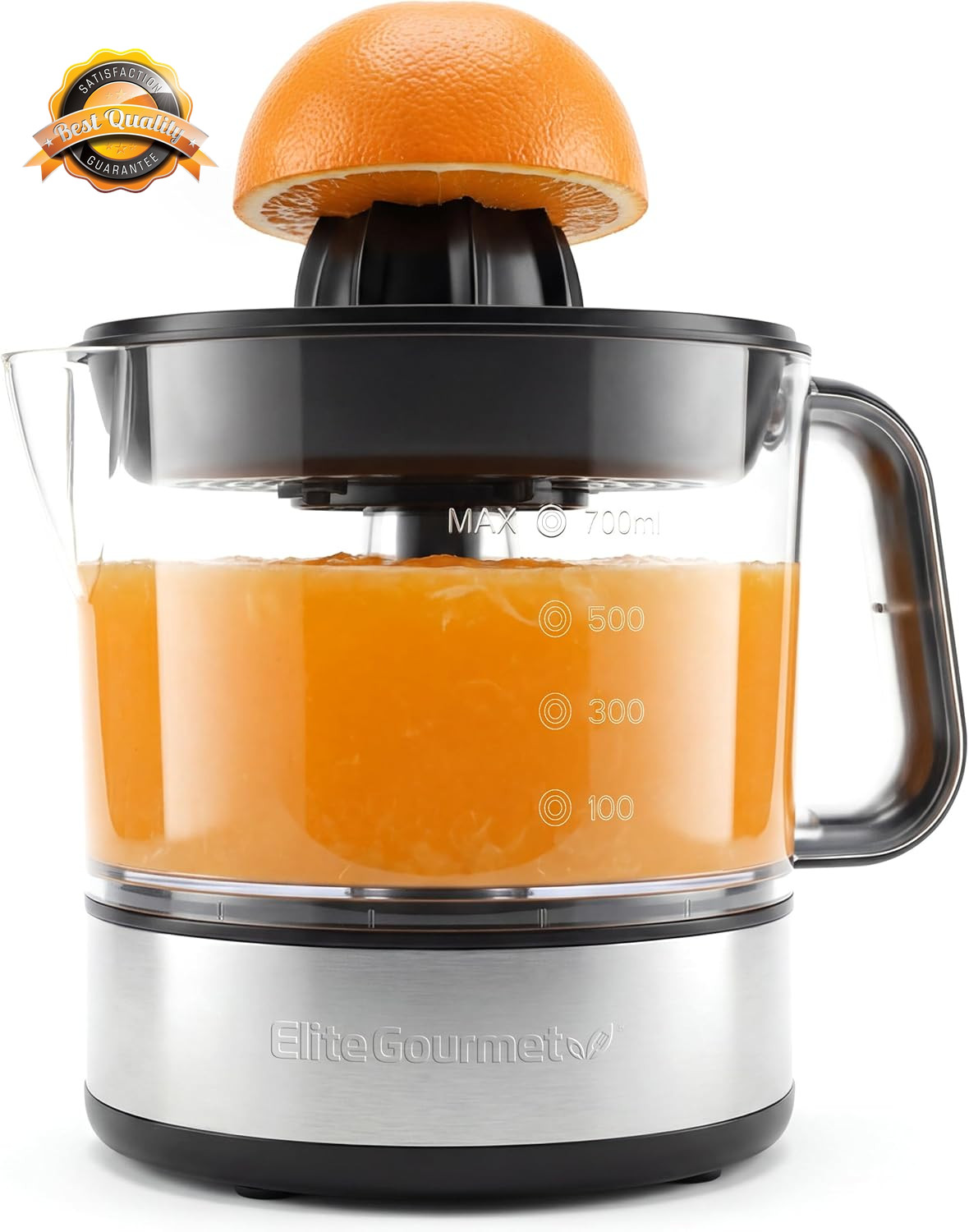 Electric Citrus Juicer 40W BPA Free Compact 24oz Orange Lemon Juicer