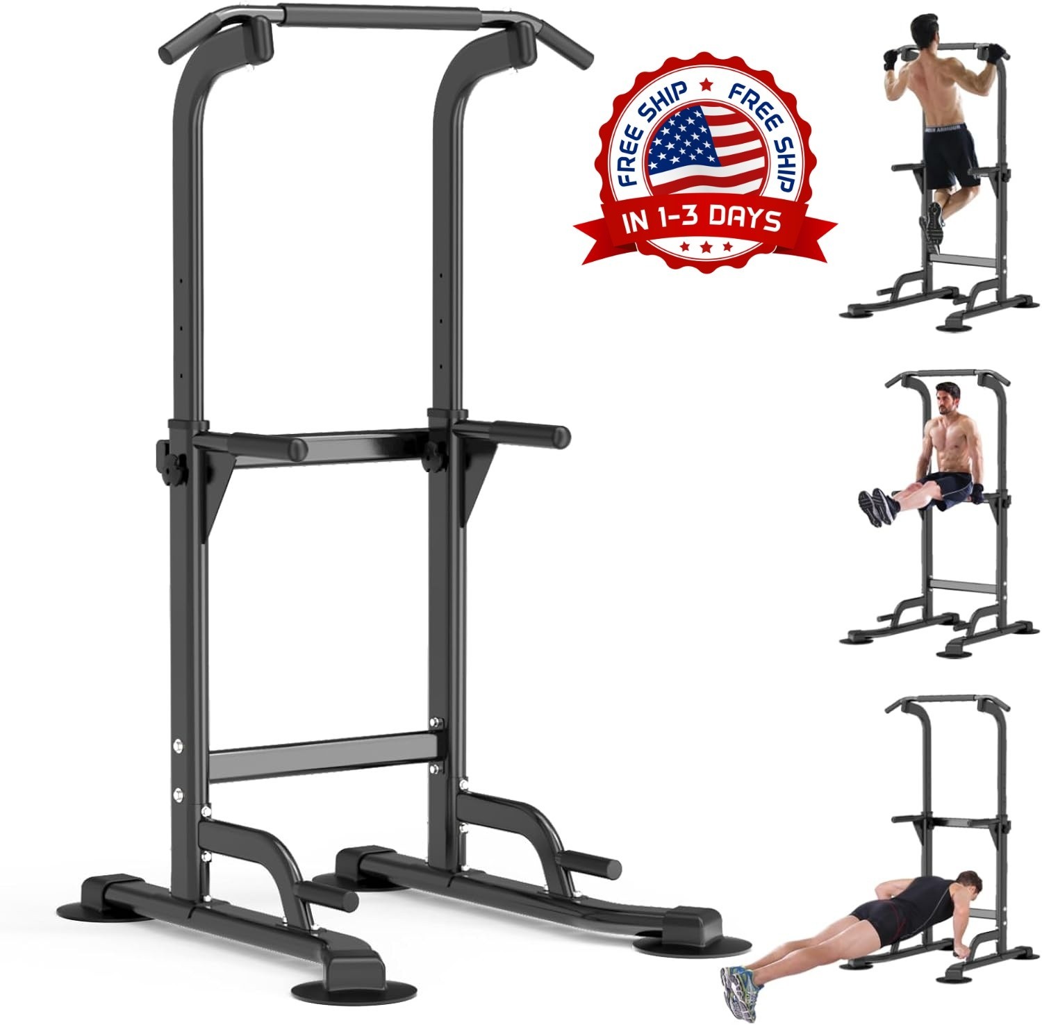 Estación de fondos - Gimnasio en casa Entrenamiento de fuerza Dominadas Fondos