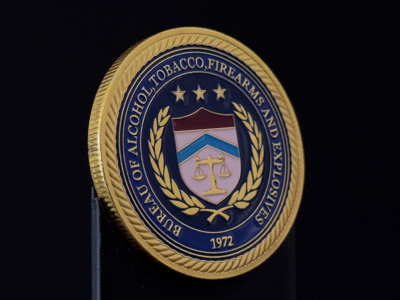 Alcohol Tobacco Firearms & Explosives ATF Challenge Coin