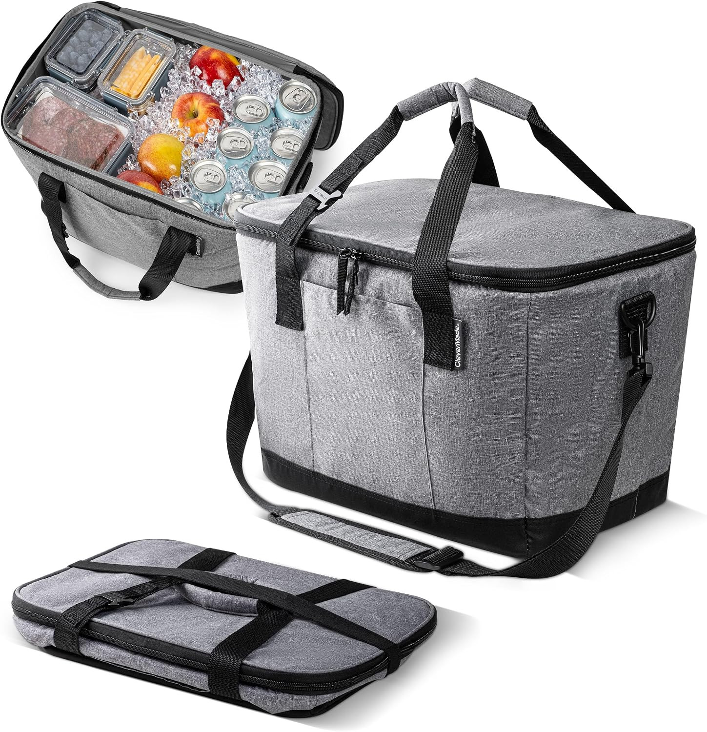 Clevermade Tahoe Collapsible Cooler Bag – Large Portable Cooler Bag for Travel,
