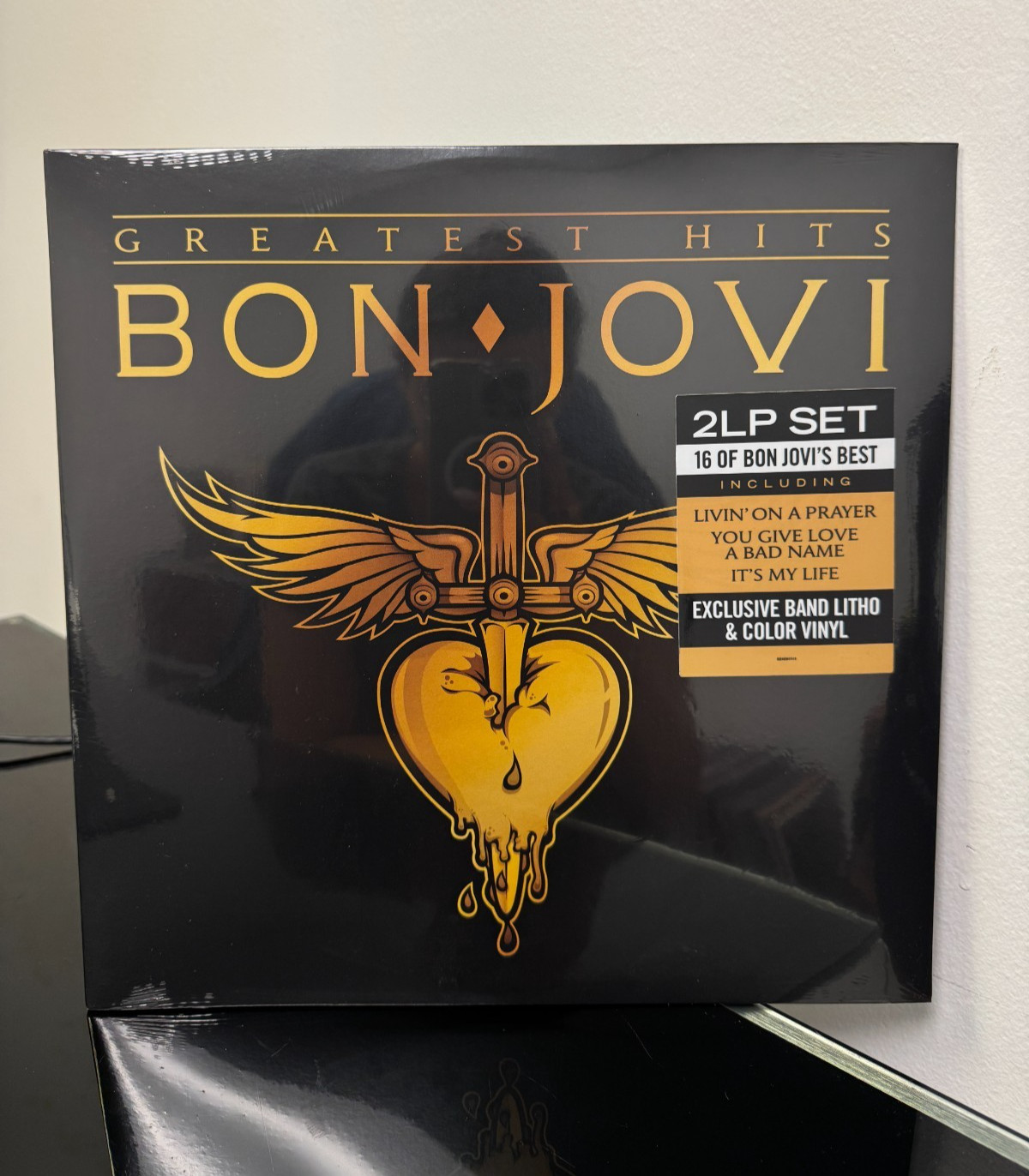 Bon Jovi – Greatest Hits (Gold Smoke Vinyl 2LP, 2024) Sealed Lithograph