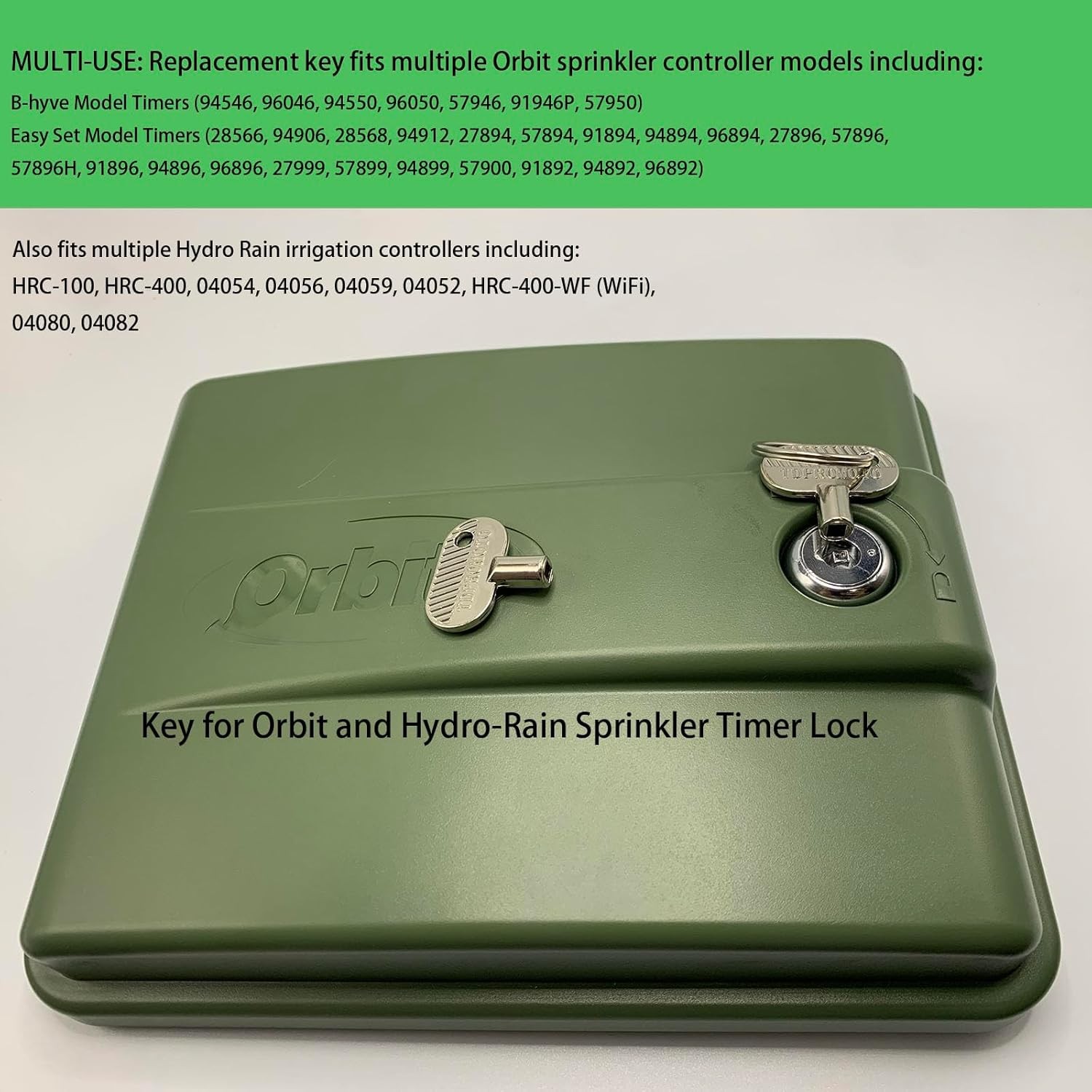 Sprinkler Controller Door Key Sprinkler Timer Lock Key for Orbit and Hydro-Rain