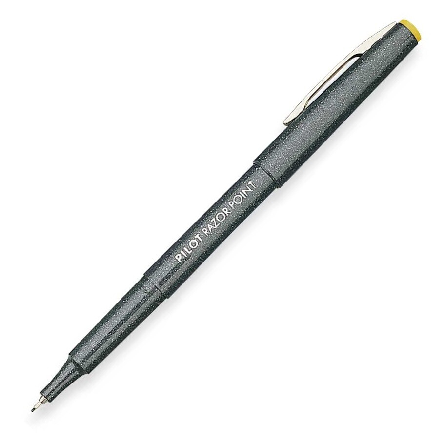 11001 Pilot Razor Point Marker Pen, Ultra Fine Plastic Tip, Black, Single pen