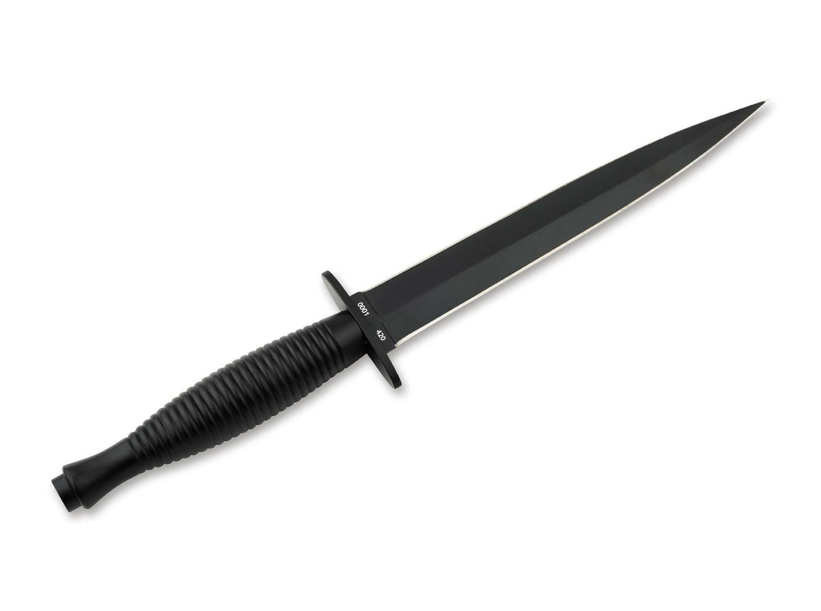 History Knife & Tool Commando Dagger Fixed Knife 7.09" Blade 420 Black ✔️02HY002