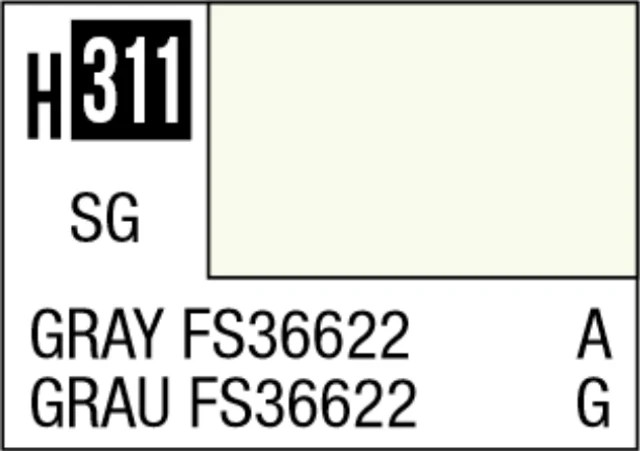 Mr. Hobby Aqueous H311 Semi-Gloss Gray FS36622 10ml