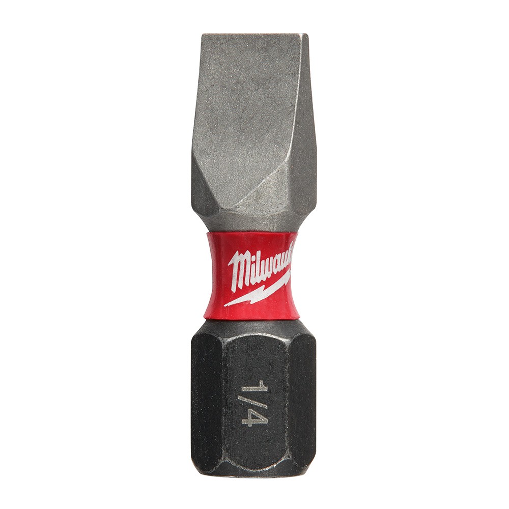 Milwaukee 48-32-4118 SHOCKWAVE Impact Slotted 1/4" Insert Bits 25pk