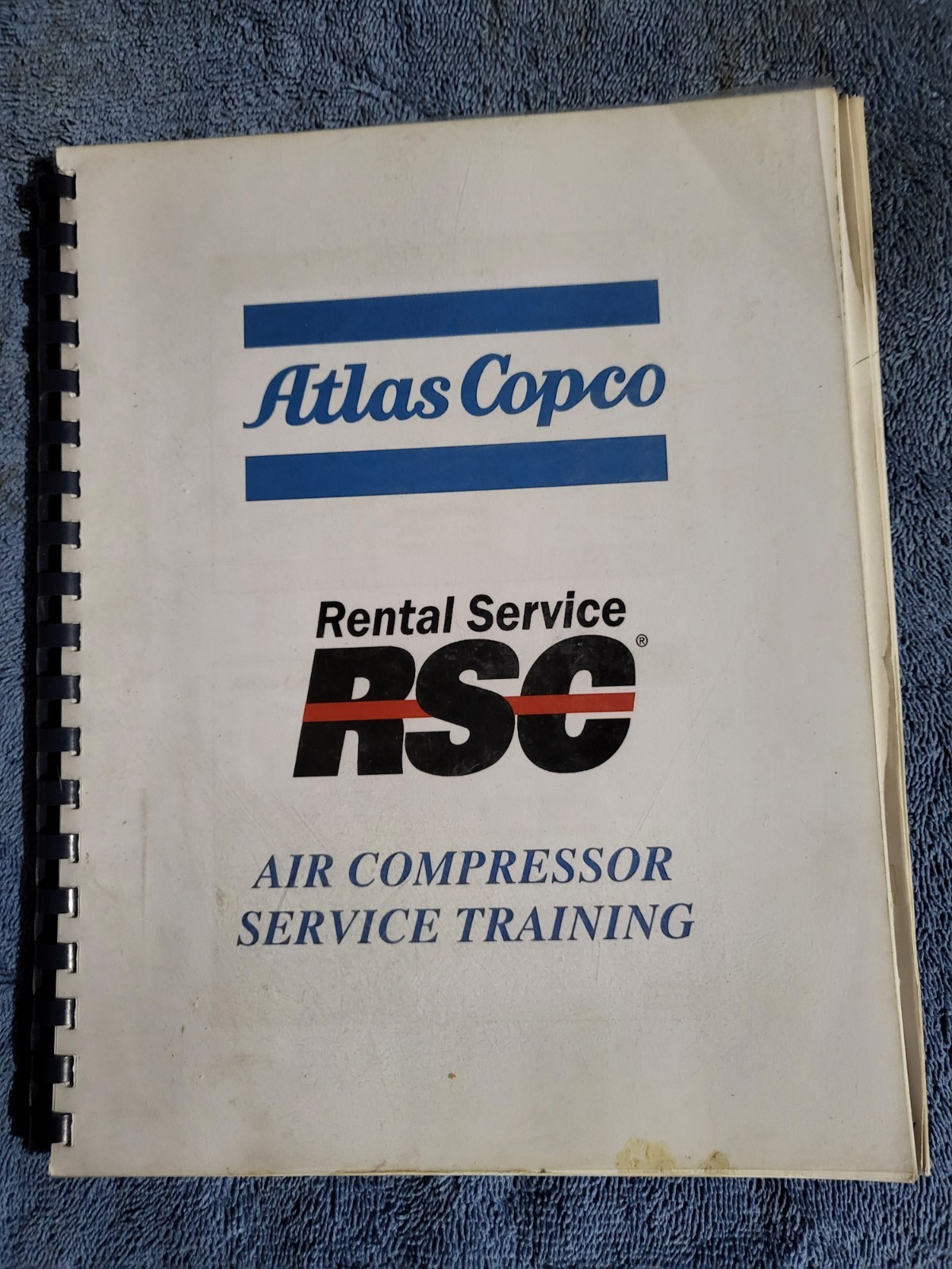 2005 Atlas Copco Air Compressor Service Training MANUAL Book w/ wiring diagrams