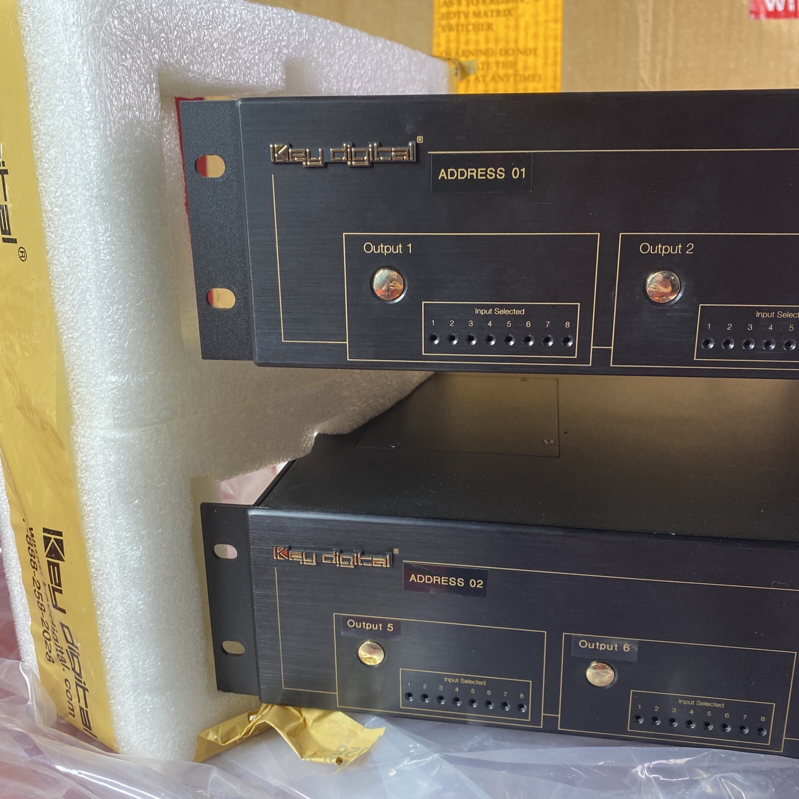 Key Digital (KD-MSW8x4PRO-8) Matrix Switchers Special Modified To 8x8 - Read!!!
