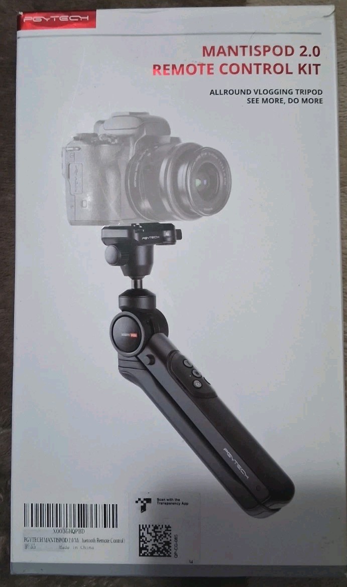 PGYTECH Mantispod 2.0 Mirrorless Camera Travel Vlogging Tripod Ball Head Remote