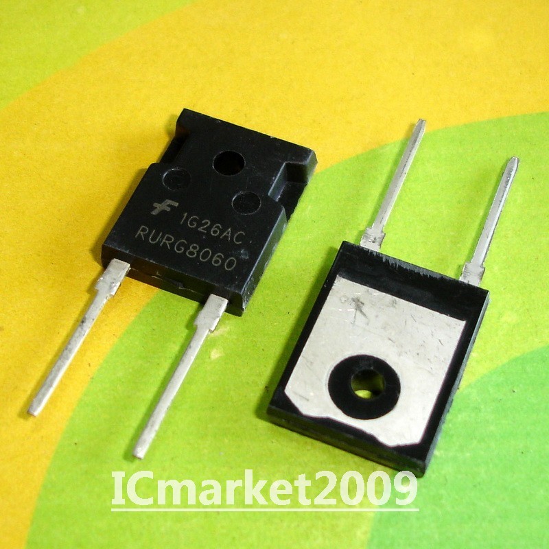 10 PCS RURG8060 TO-247 RURG 8060 80A, 600V Ultrafast Diodes
