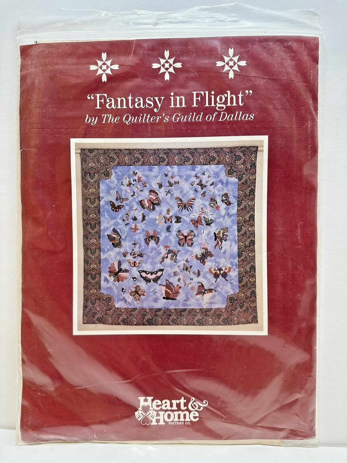 The Quilter's Guild of Dallas Texas Fantasy In Flight Butterfly Quilt Pattern