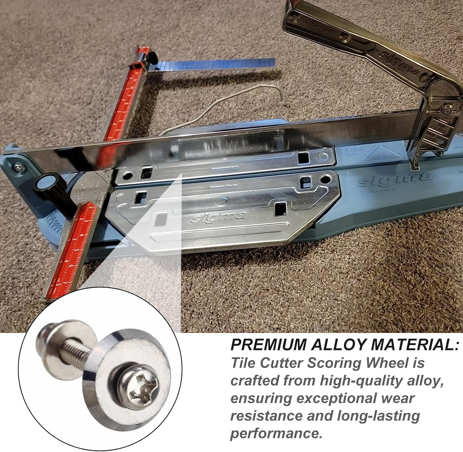 12Mm Tile Cutter Scoring Wheel 14A Compatible with Sigma Cutters | Replacement S
