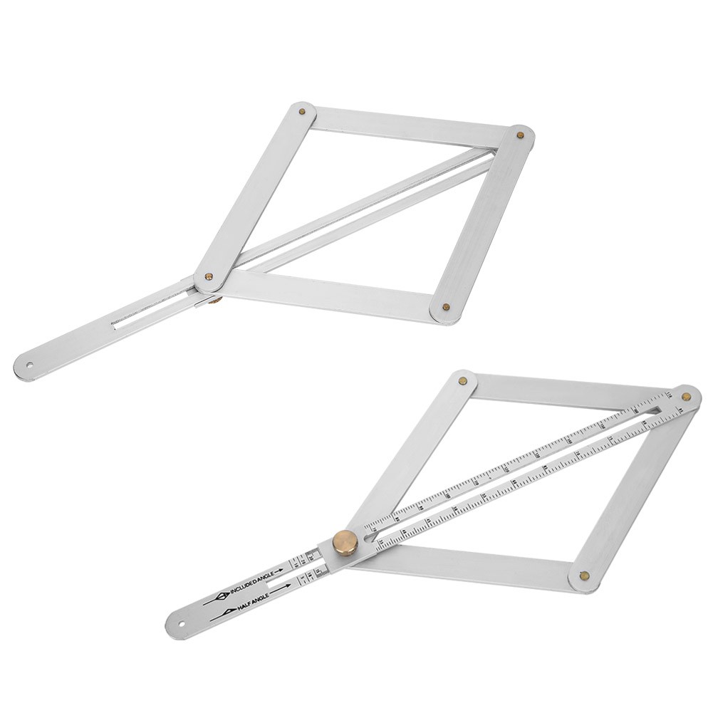 4-Fold Corner Angle Finder Goniometer Ruler For Ceiling Profiling