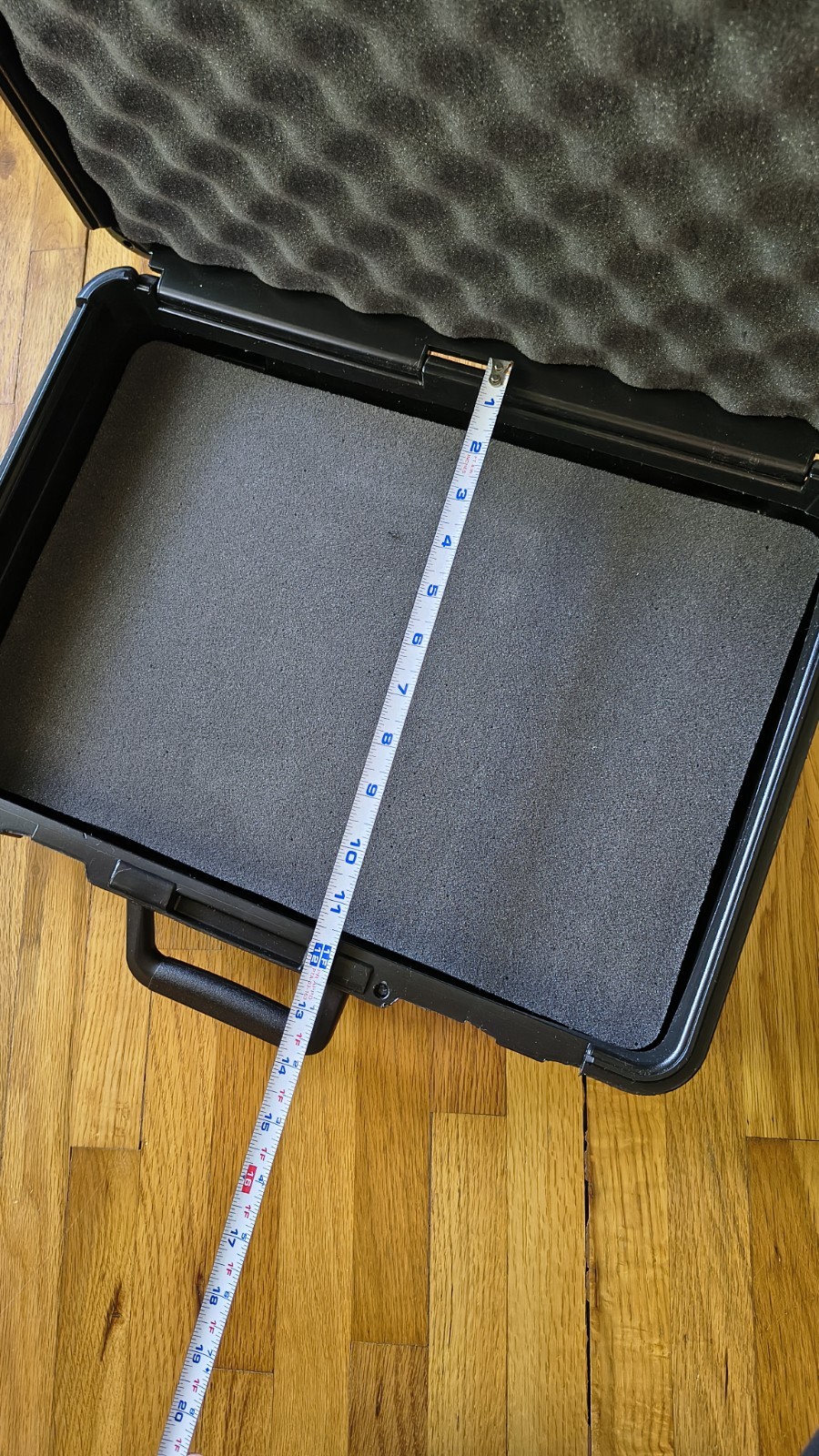 Hard Plastic Carrying Case 16x12 Black Tool Equipment Protective Storage Box