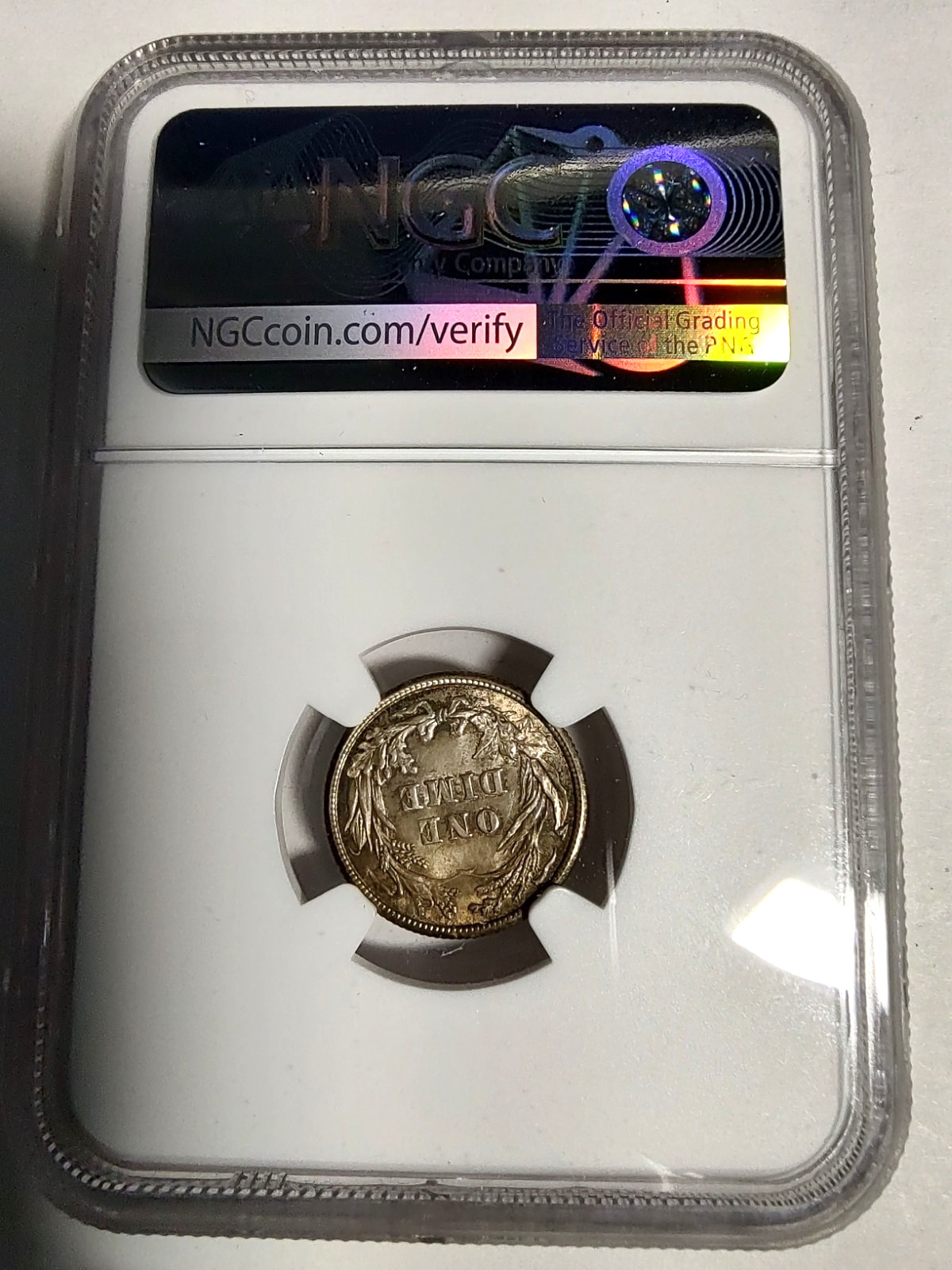 1914 Barber Silver Dime 90% 10C NGC MS 62