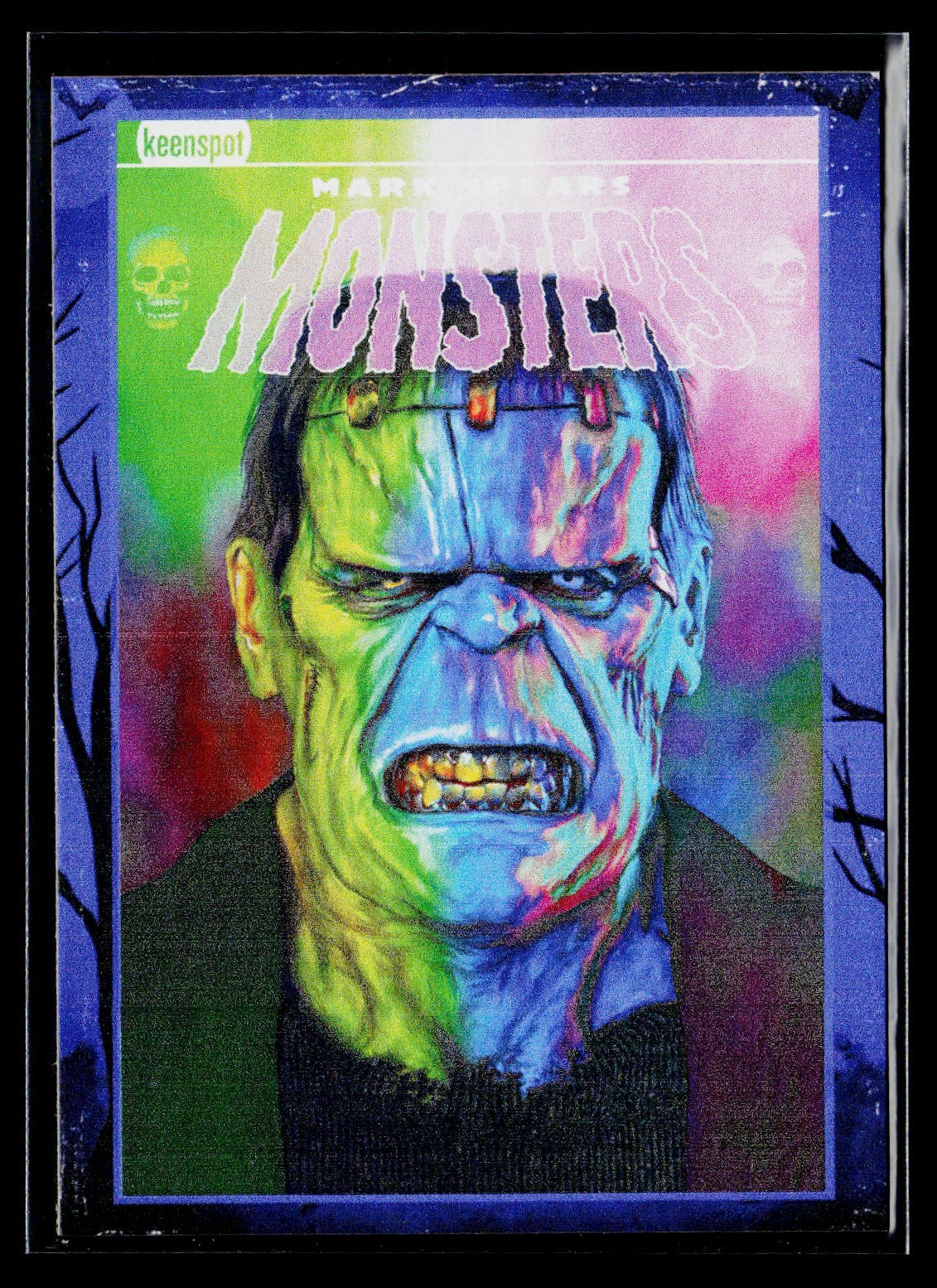 2026 Mark Spears Monsters Halloween #104 ~ RETRO #'d /299 Frankenstein