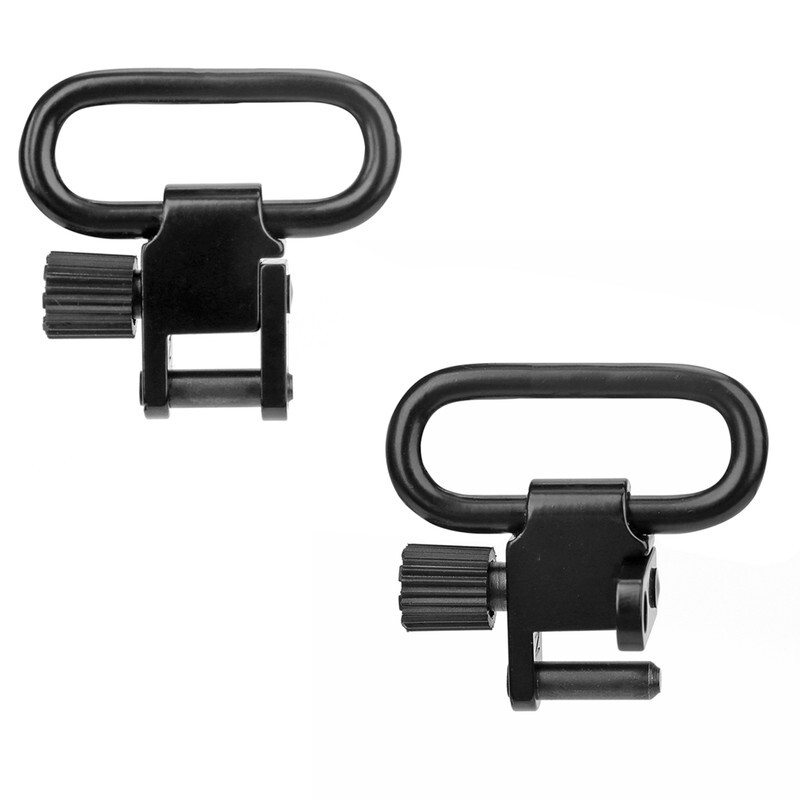 2 Shotgun/Rifle Sling Swivels Quick Detach Gun Mount Clip 1" Heavy Duty