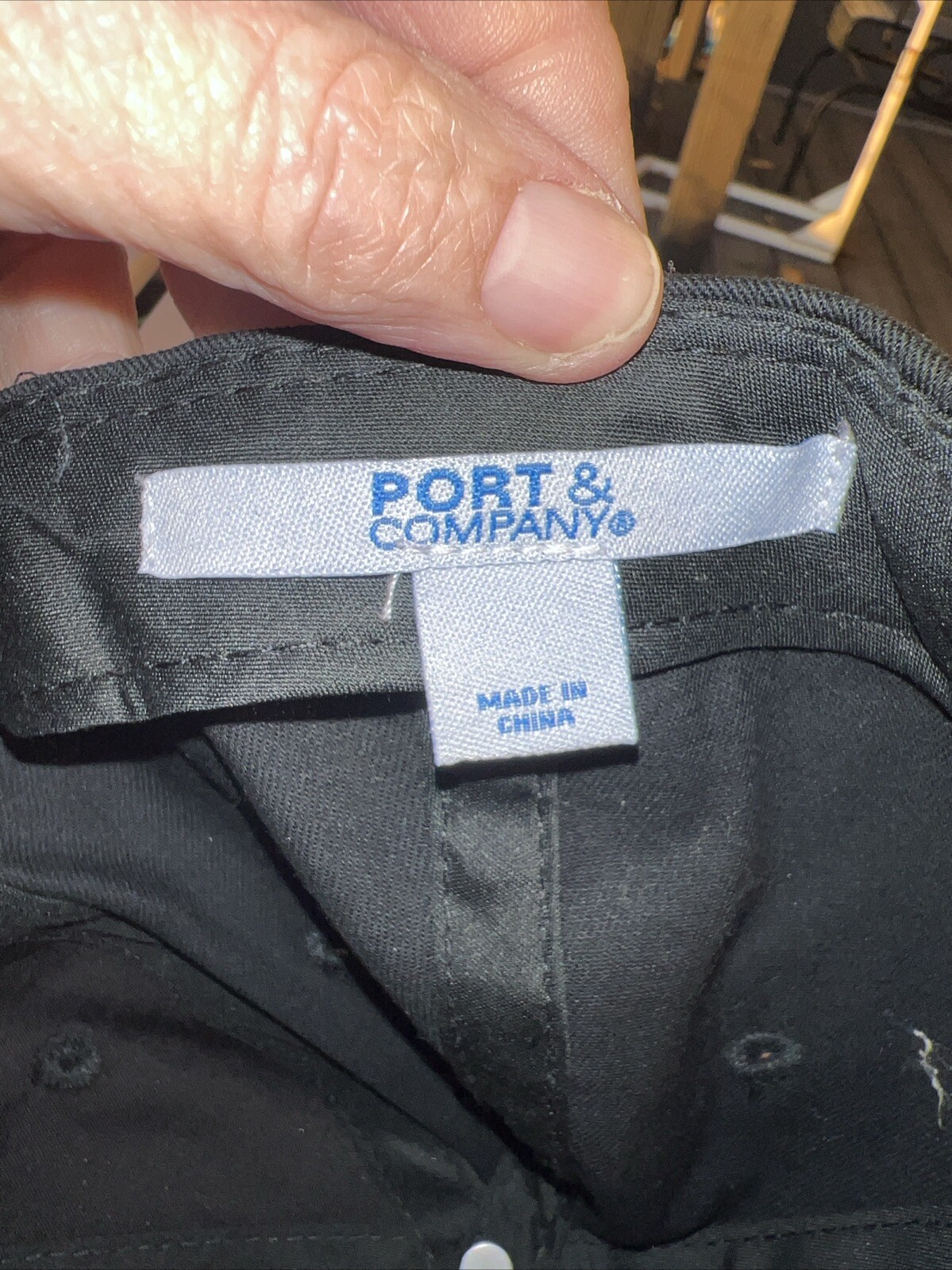 Cummins in Black on White C Logo on Black Hat Cap Cotton Hook Loop EUC