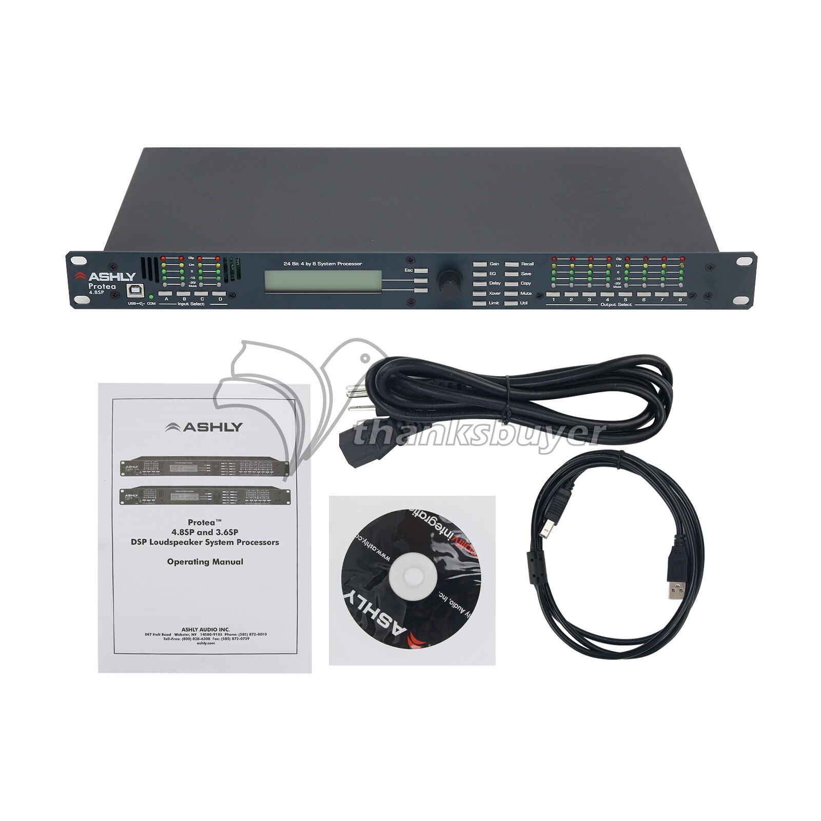 4.8SP 110V Digital DSP Audio Processor Original Software 4 Input 8 Output