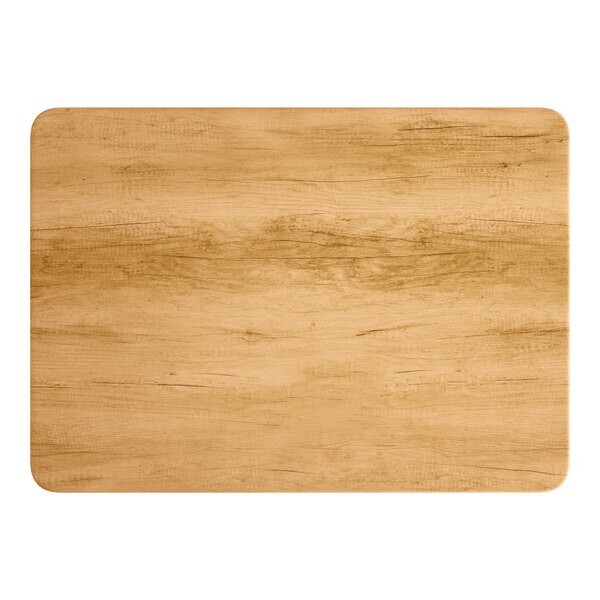 30" x 42" Rectangular Restaurant Table Top with Maple Laminate Top Finish