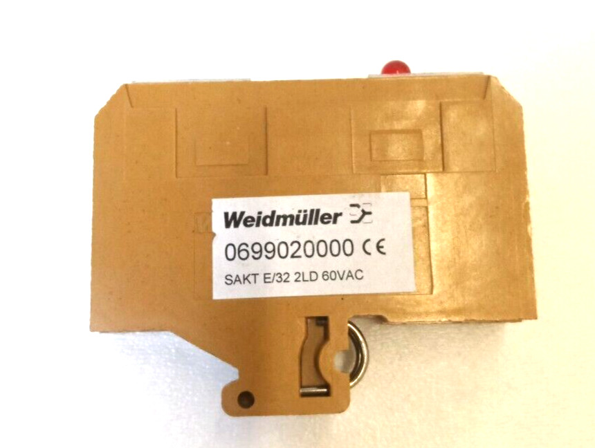 Weidmüller earth conductor disconnection terminal SAKT E/35 2LD 60VAC