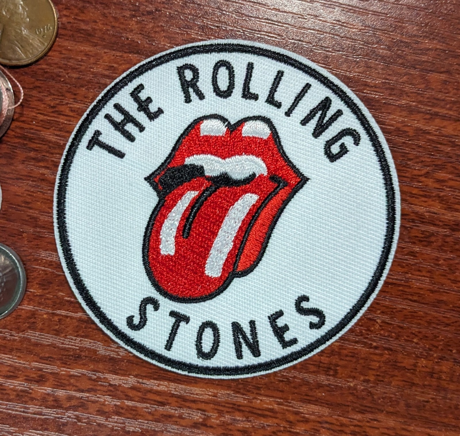 The Rolling Stones Band Patch 60s Classic Rock N Roll Embroidered Iron On 3"