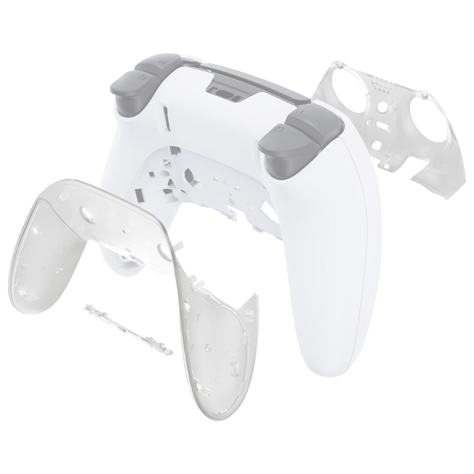 eXtremeRate Top Bottom Decorative Replacement Trim Shell for PS5 Edge Controller