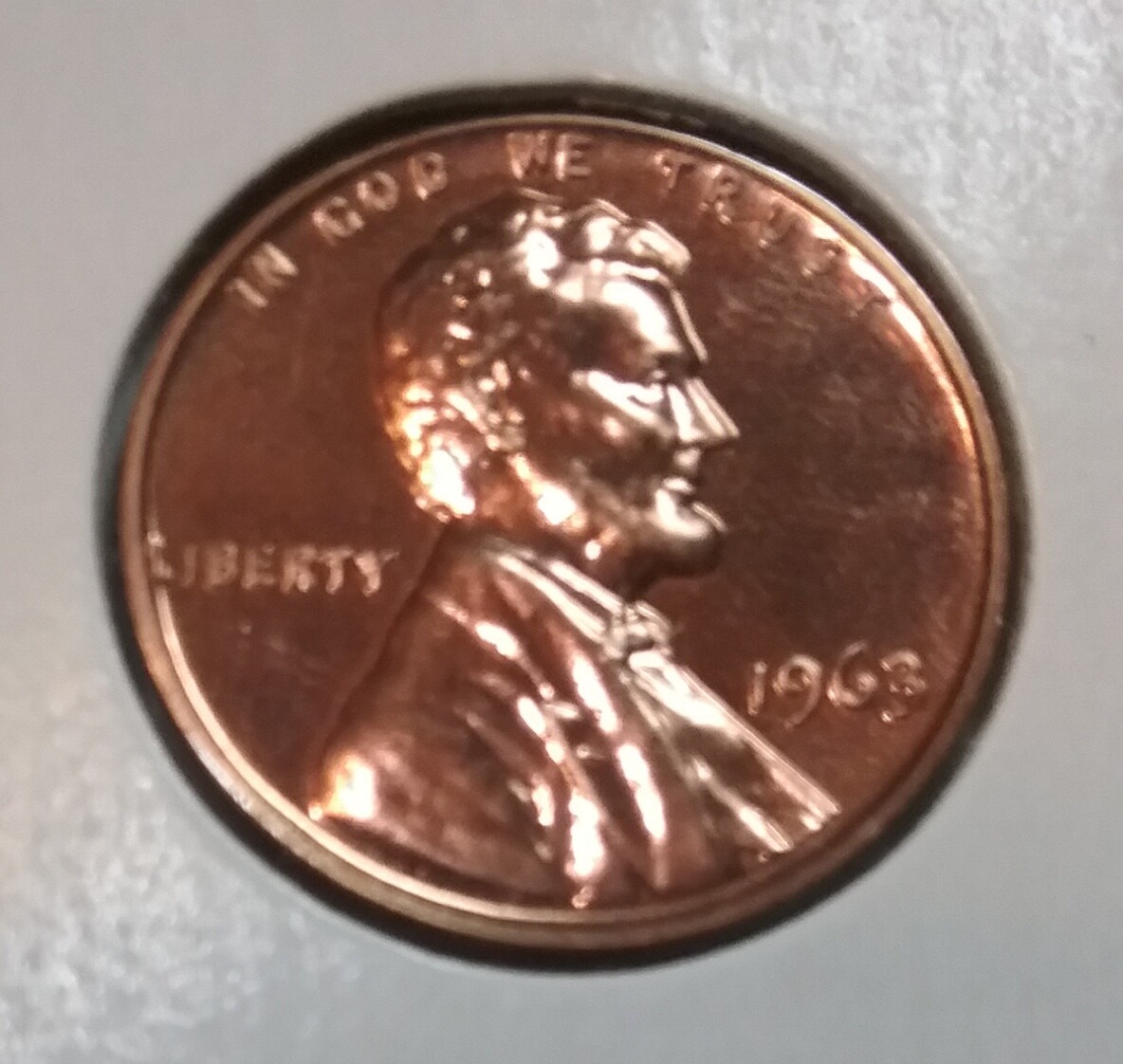 1963 Lincoln Memorial Cent  P - Proof