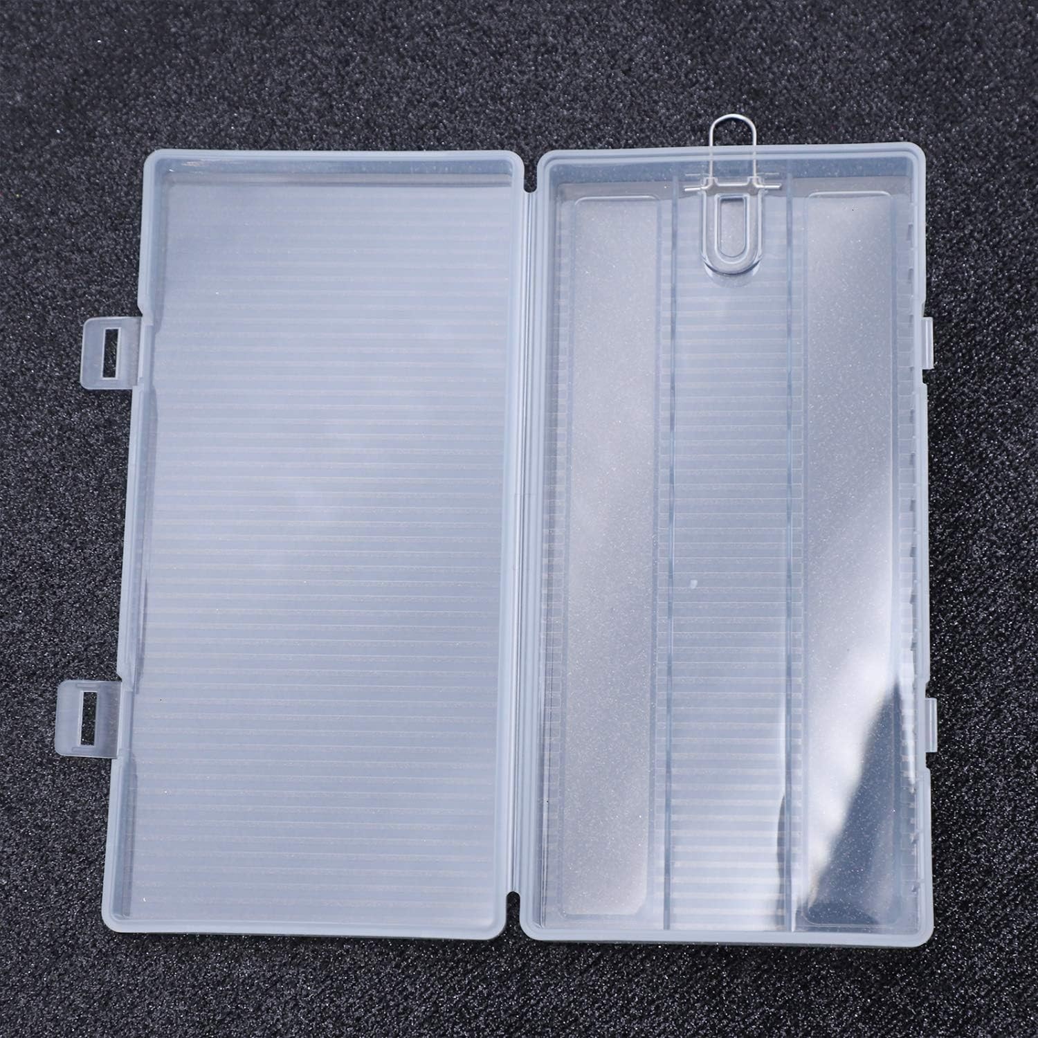 2 Pack 8 Cell 18650 Plastic Battery Storage Case with Hook Holder Waterproof Tra