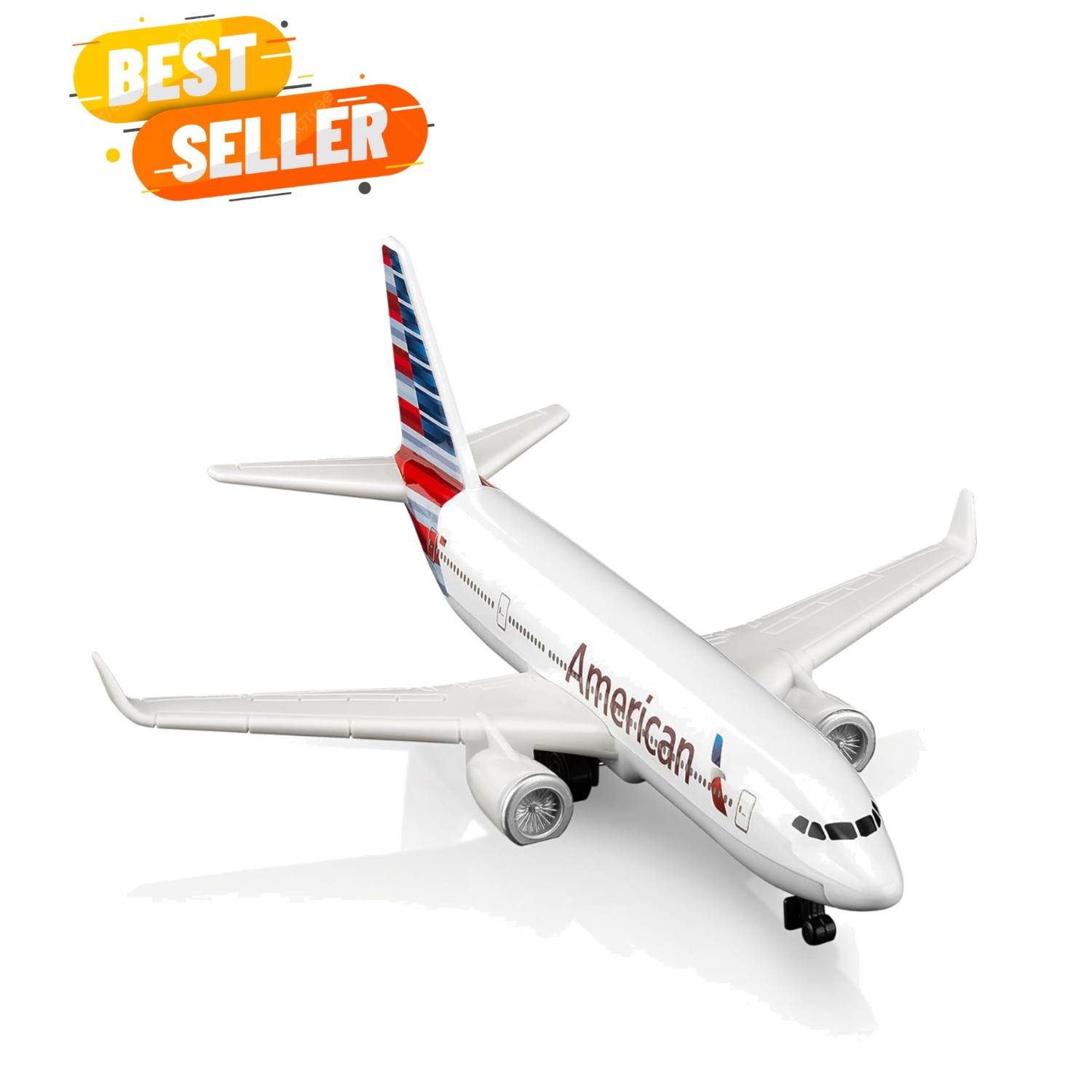 Elegant Die-Cast 1/400 Scale American Plane Model for Home & Office Display